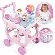 SMOBY Disney Princess vežimėlis su indais + 17 priedų